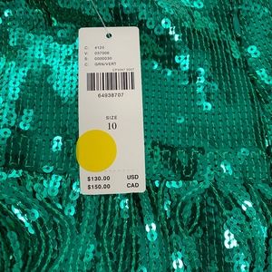 Metallic, shimmer skirt from Anthrologie